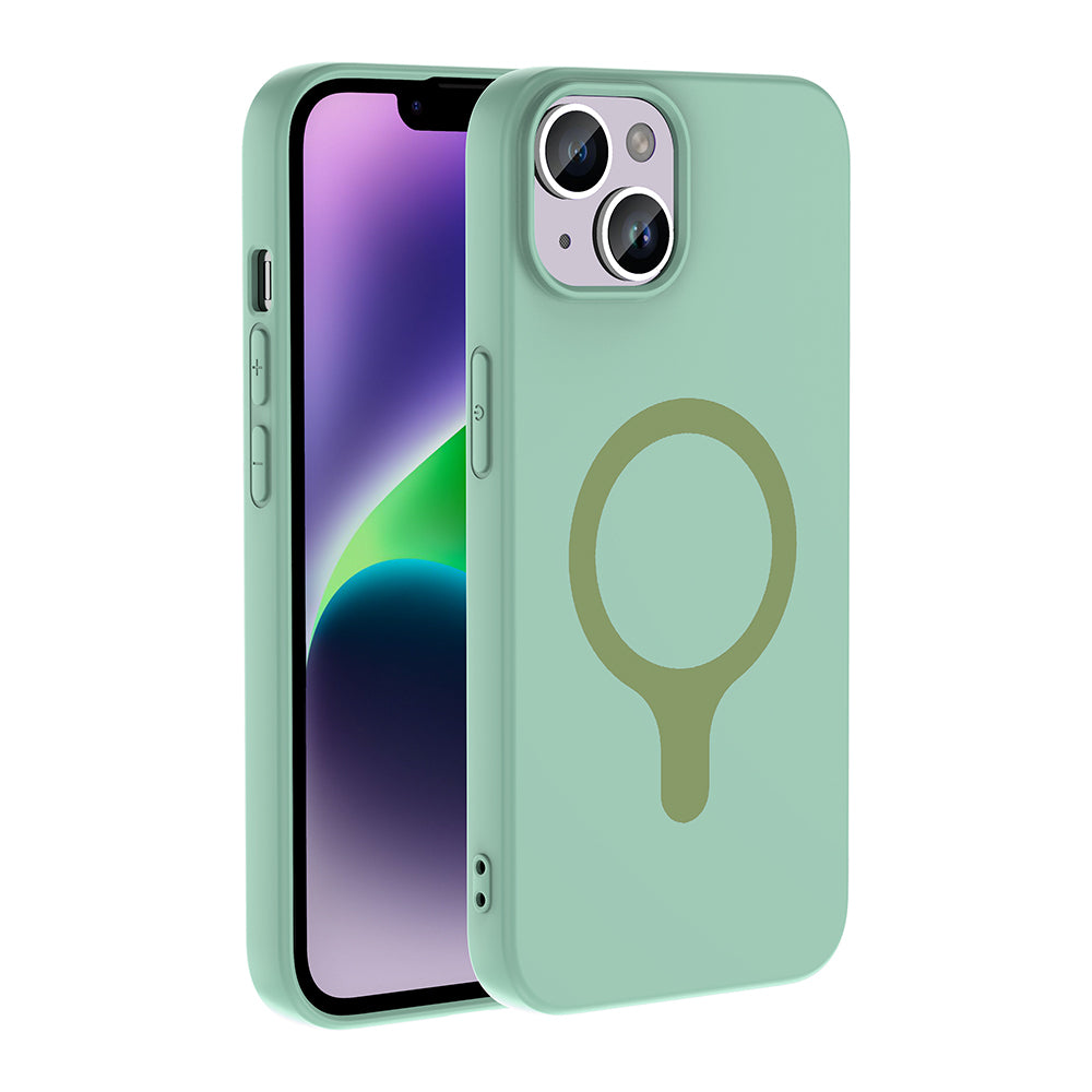 Apple iPhone 13 Kılıf M-Safe Şarj Özellikli Zore Aris Silikon Kapak