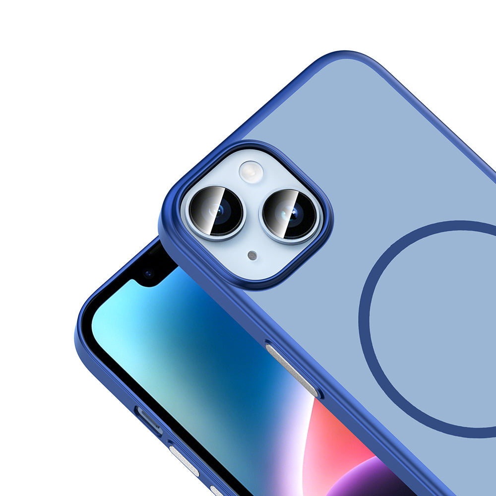 Apple iPhone 13 Kılıf M-Safe Şarj Özellikli Zore Lora PC Kapak