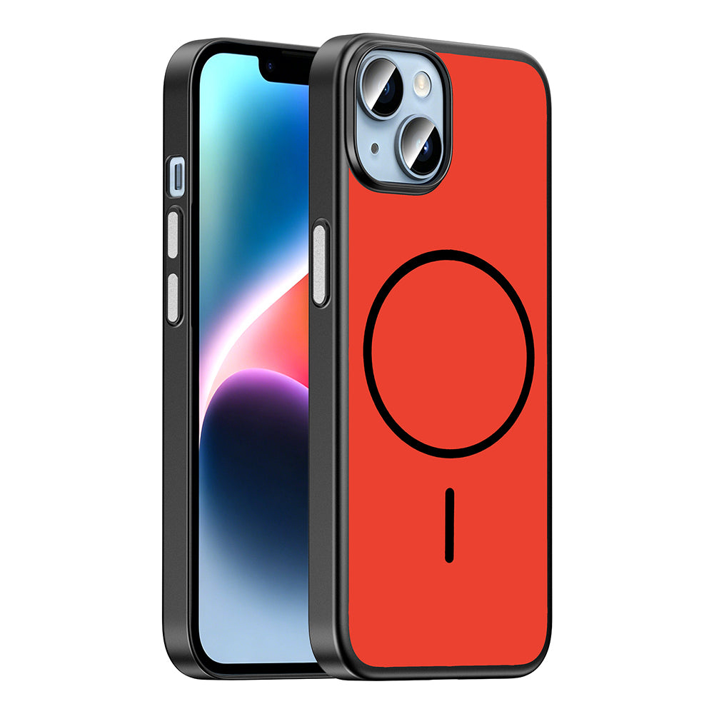 Apple iPhone 13 Kılıf M-Safe Şarj Özellikli Zore Lora PC Kapak