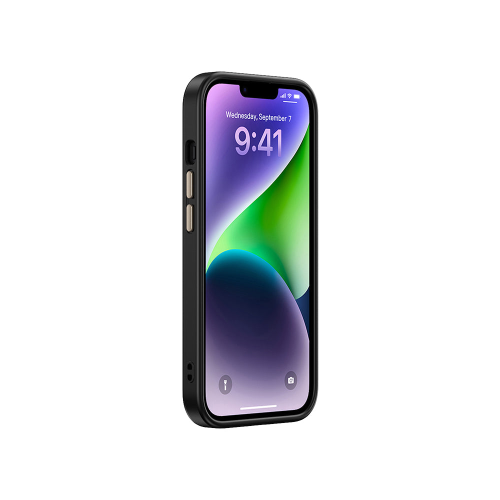 Apple iPhone 13 Kılıf M-safe Şarj Özellikli Karbon Fiber Görünümlü Zore Antina Kapak