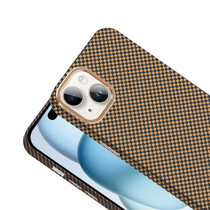 Apple iPhone 13 Kılıf M-safe Şarj Özellikli Karbon Fiber Görünümlü Zore Gros Kapak