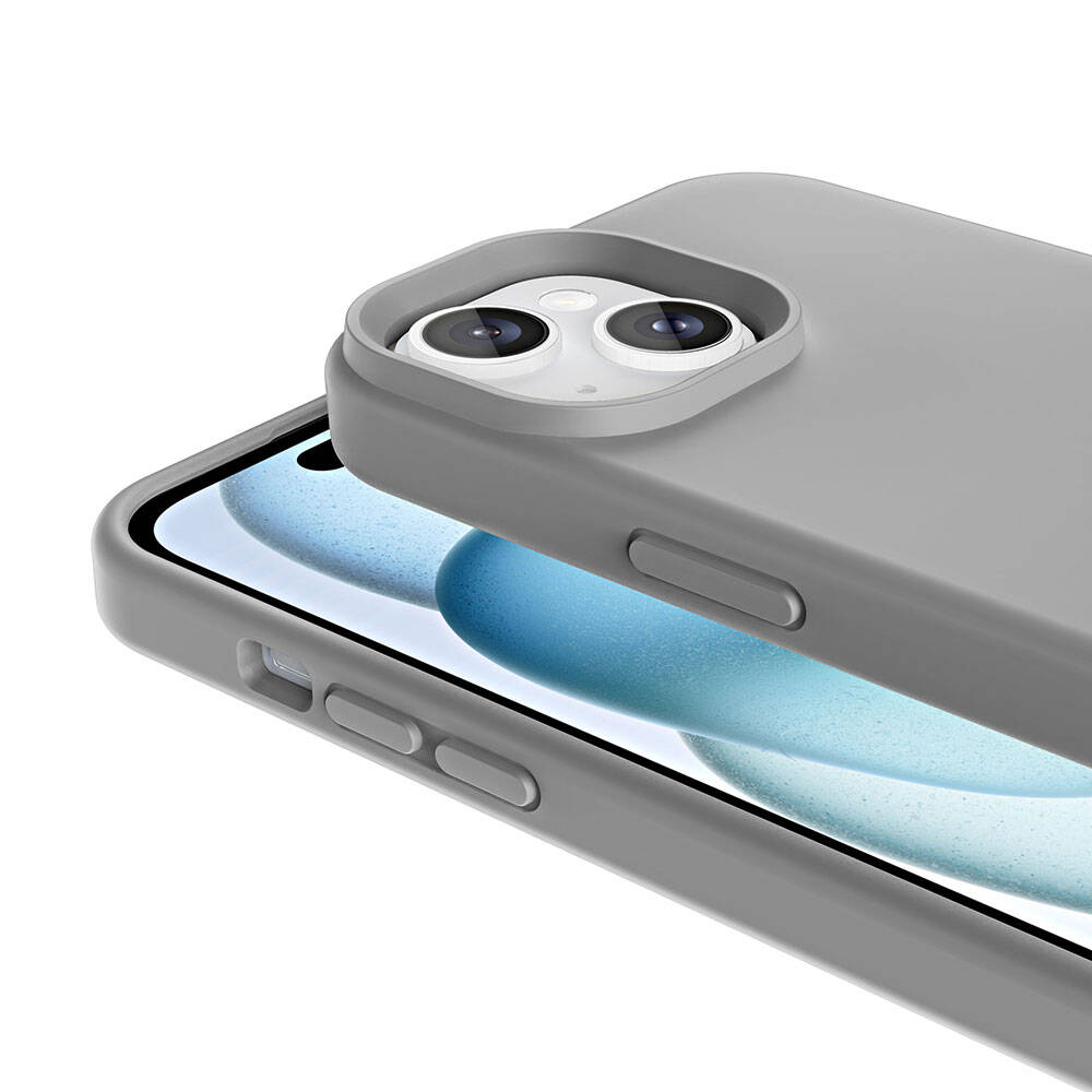 Apple iPhone 13 Kılıf M-safe Şarj Özellikli Sıvı Teknolojili Silinebilir Sert Zore Kivi Kapak