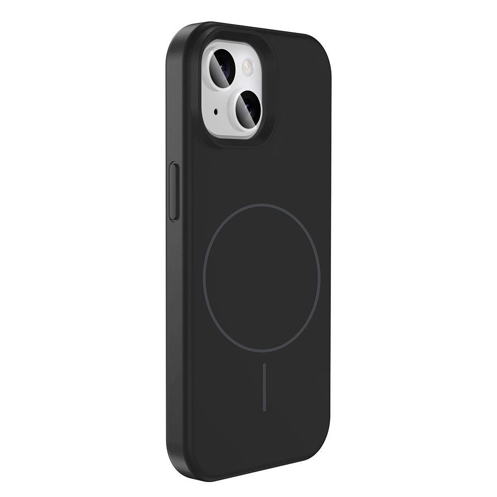 Apple iPhone 13 Kılıf M-safe Şarj Özellikli Sıvı Teknolojili Silinebilir Sert Zore Kivi Kapak