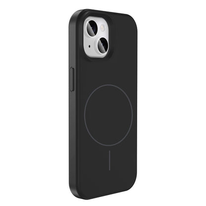 Apple iPhone 13 Kılıf M-safe Şarj Özellikli Sıvı Teknolojili Silinebilir Sert Zore Kivi Kapak