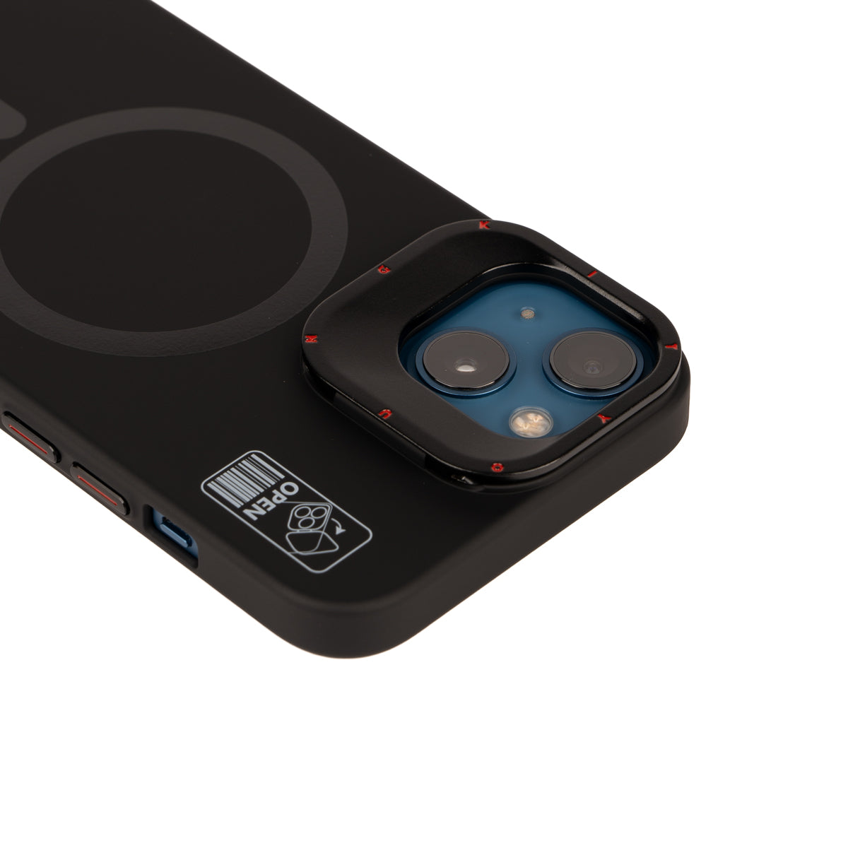 iPhone 13 Kılıf M-safe Şarj Özellikli Standlı YoungKit Hermit Bracket Serisi Kapak