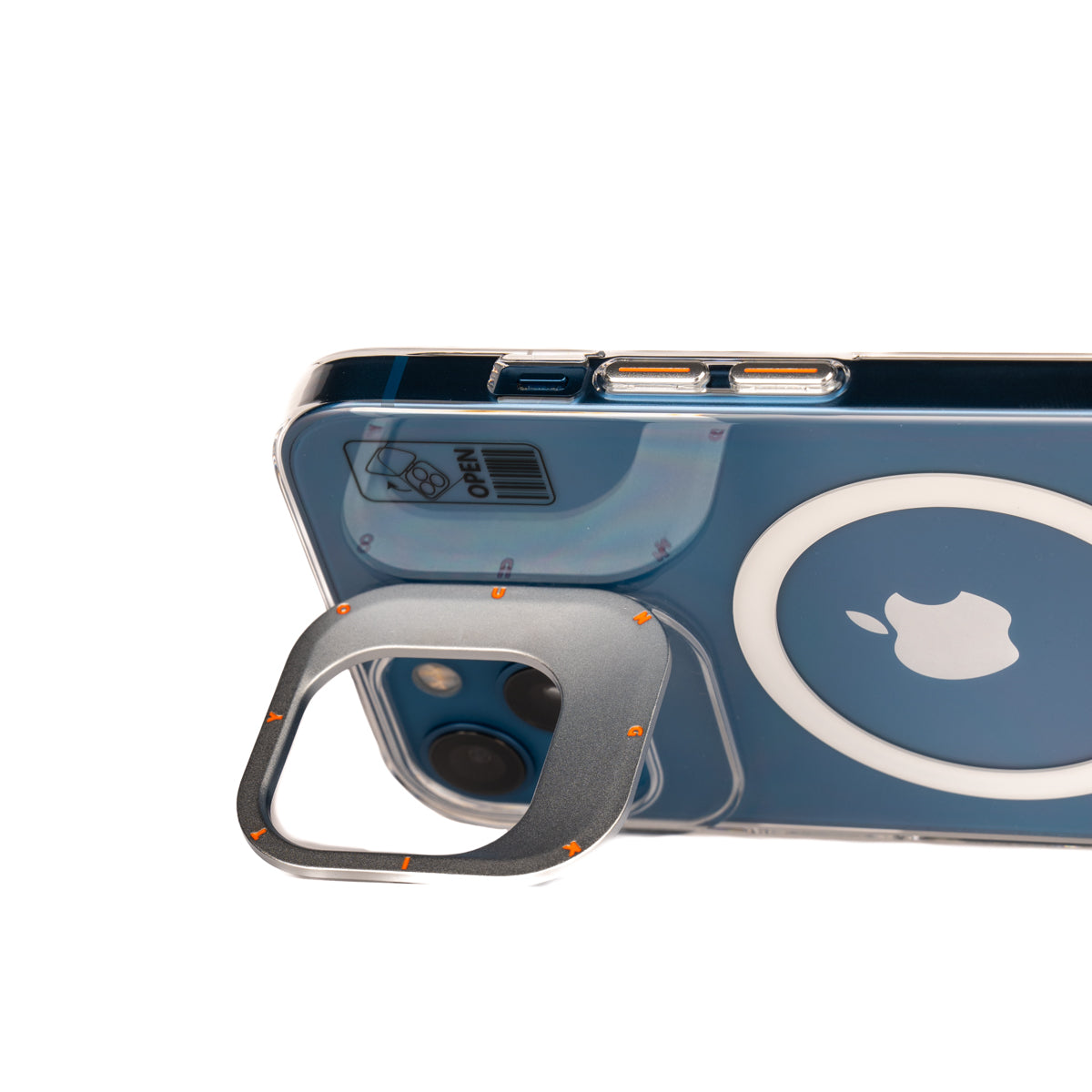 iPhone 13 Kılıf M-safe Şarj Özellikli Standlı YoungKit Hermit Bracket Serisi Kapak