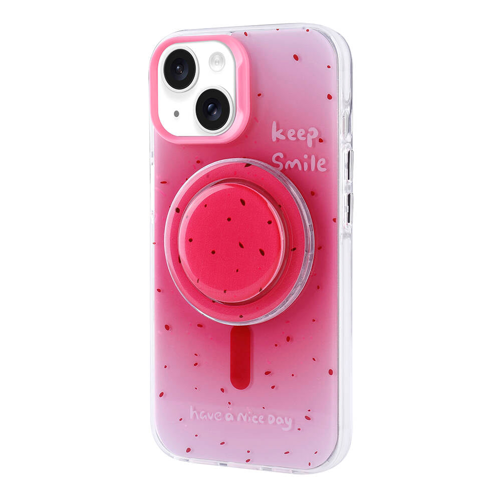 Apple iPhone 13 Kılıf M-safe Şarj Özellikli Tak-Çıkar Pop Soketli Zore Tiktok Kapak
