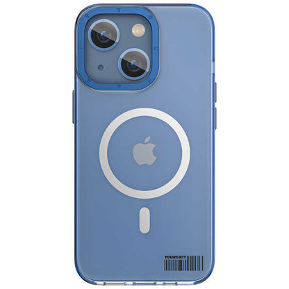 iPhone 13 Kılıf M-safe Şarj Özellikli Youngkit Coloured Glaze Serisi Kapak