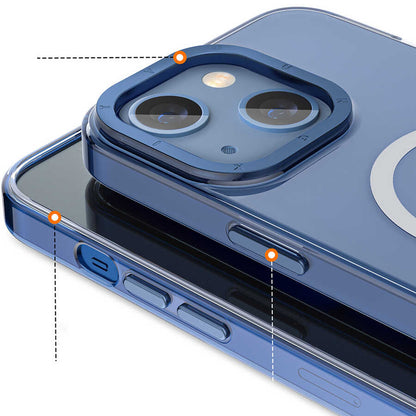 iPhone 13 Kılıf M-safe Şarj Özellikli Youngkit Coloured Glaze Serisi Kapak