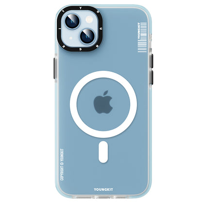 iPhone 13 Kılıf M-safe Şarj Özellikli Youngkit Mat Jane Sand Serisi Kapak