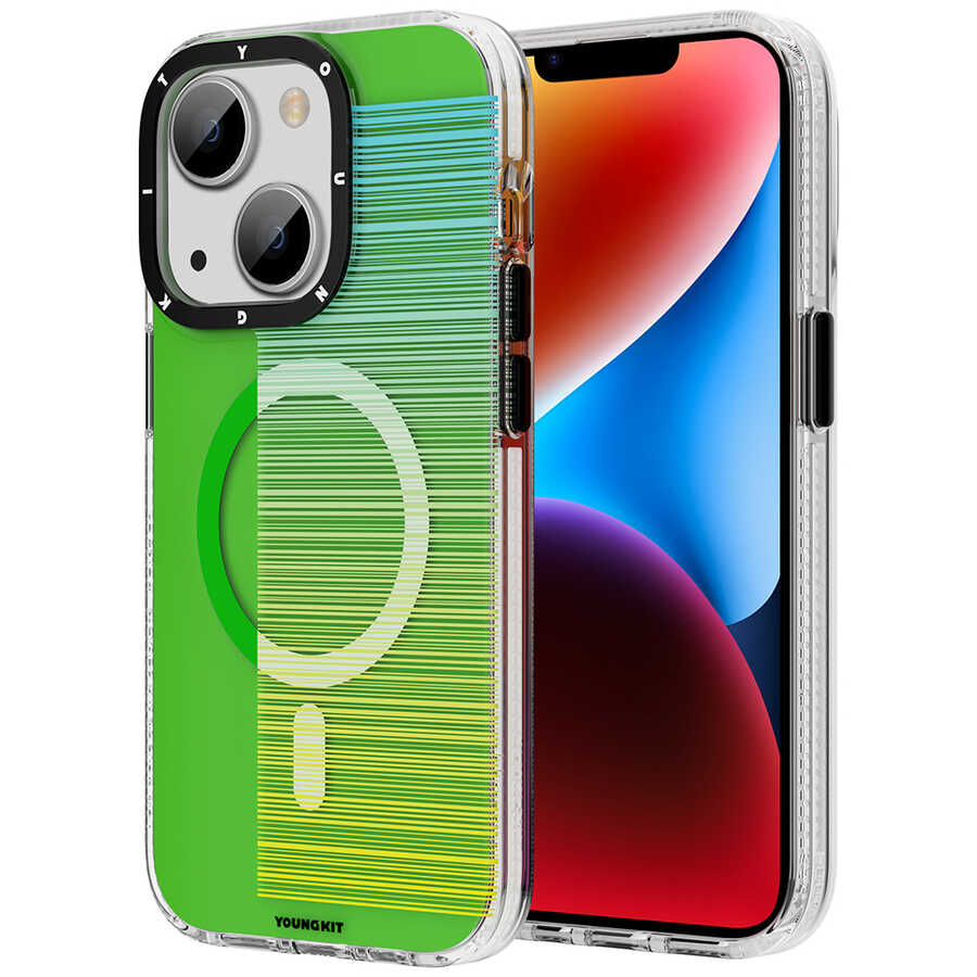 iPhone 13 Kılıf M-safe Şarj Özellikli Youngkit Pure Serisi Kapak