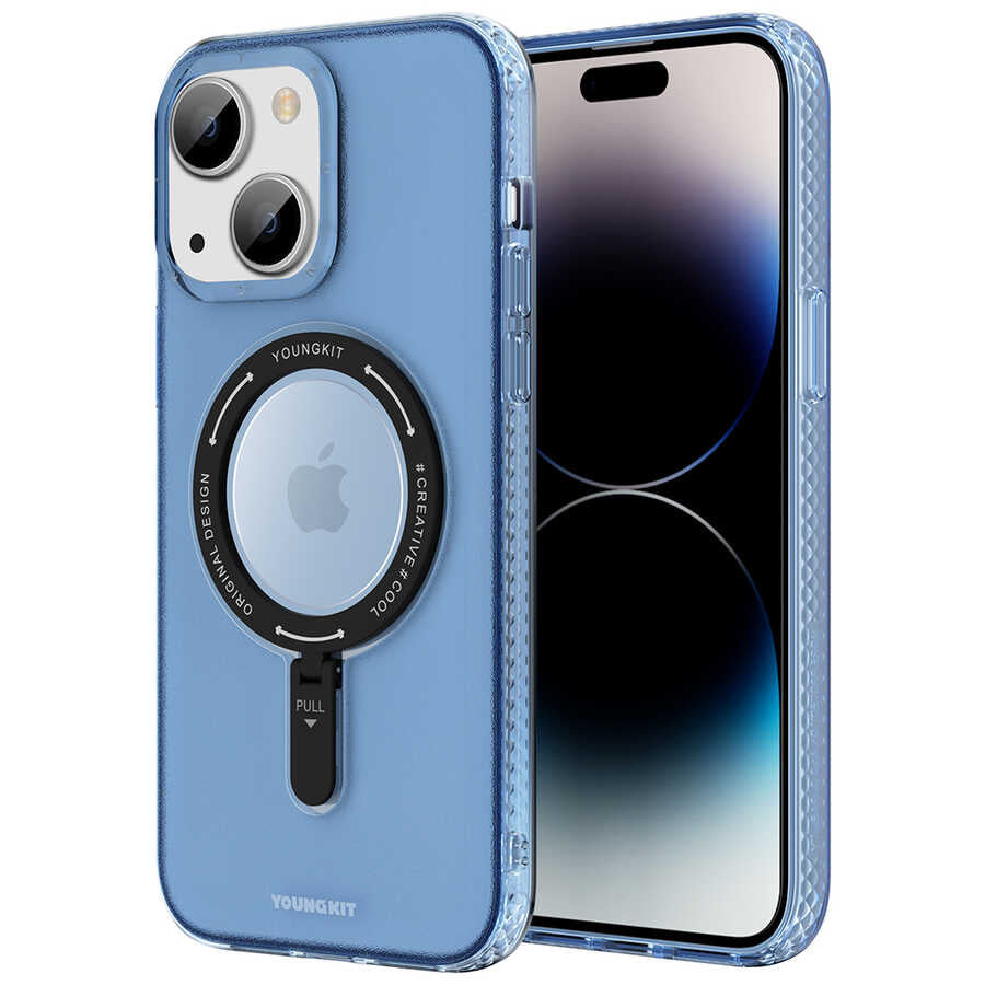 iPhone 13 Kılıf M-safe Şarj Özellikli Youngkit Rock Serisi Kapak