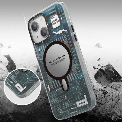 iPhone 13 Kılıf M-safe Şarj Özellikli YoungKit Technology Serisi Kapak