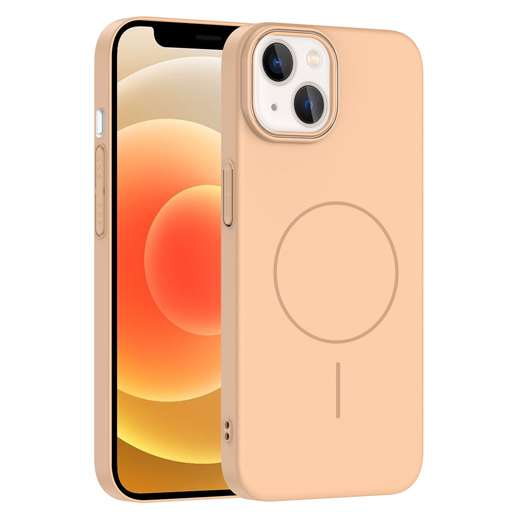 Apple iPhone 13 Kılıf M-safe Şarj Özellikli Zore Ruby Sert Kapak