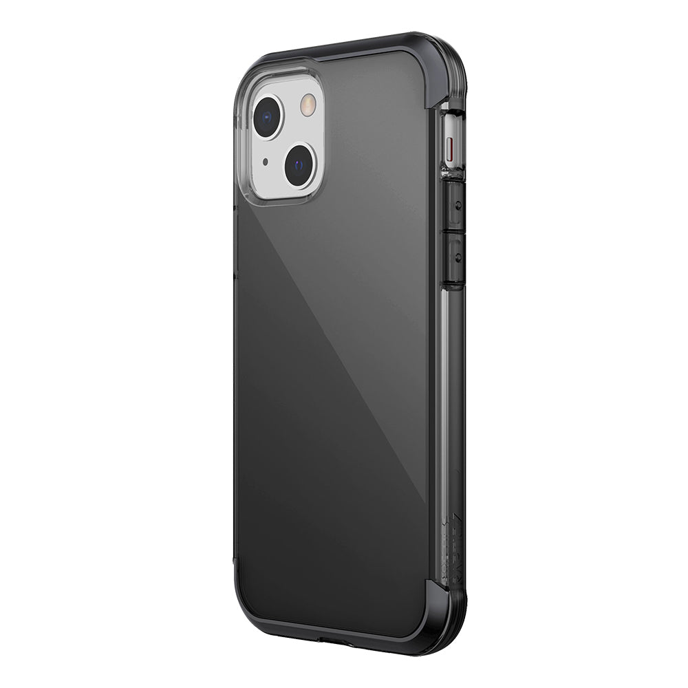 iPhone 13 Kılıf Raptic Air Serisi Airbag Tasarımlı Metal Köşelikli Şeffaf Kapak