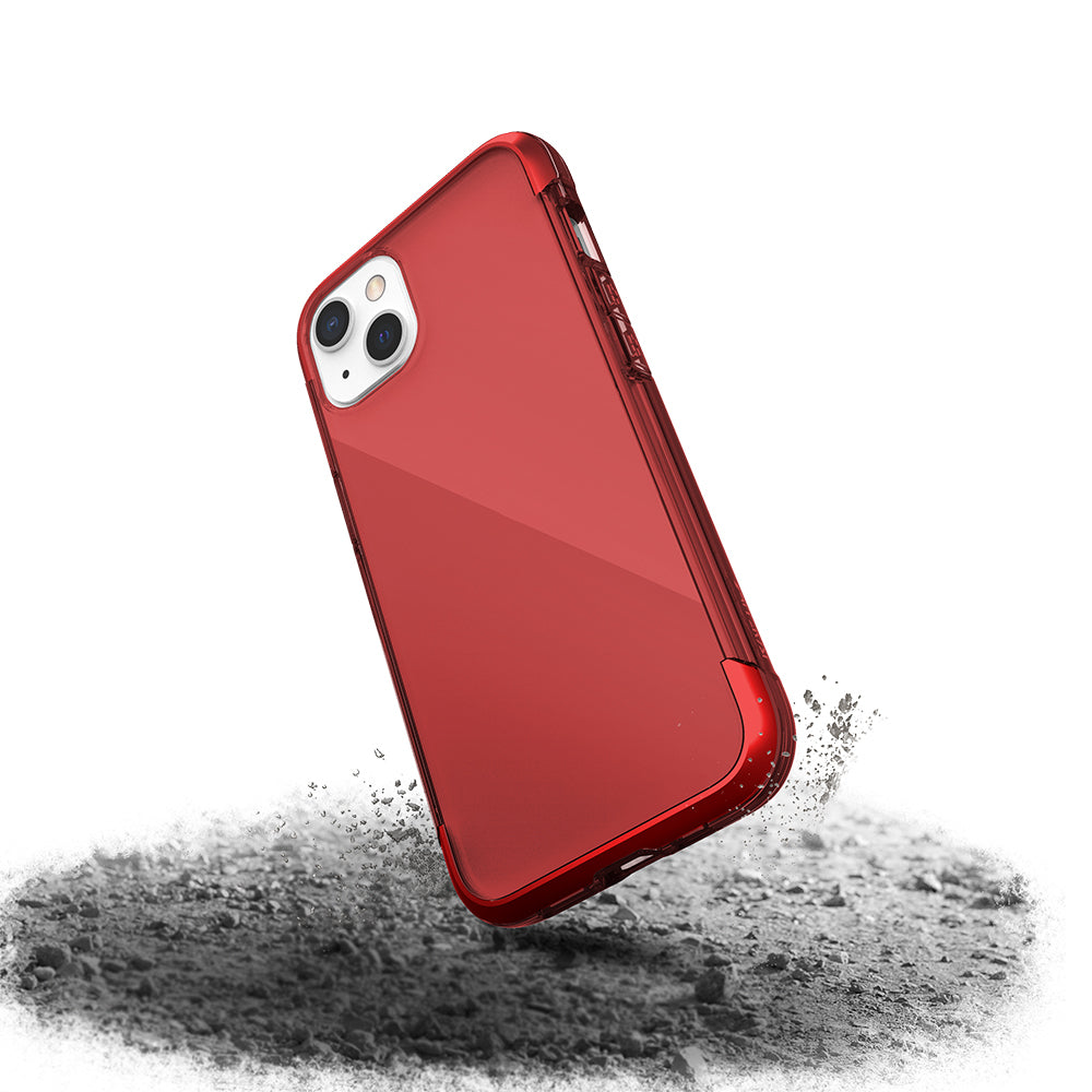 iPhone 13 Kılıf Raptic Air Serisi Airbag Tasarımlı Metal Köşelikli Şeffaf Kapak