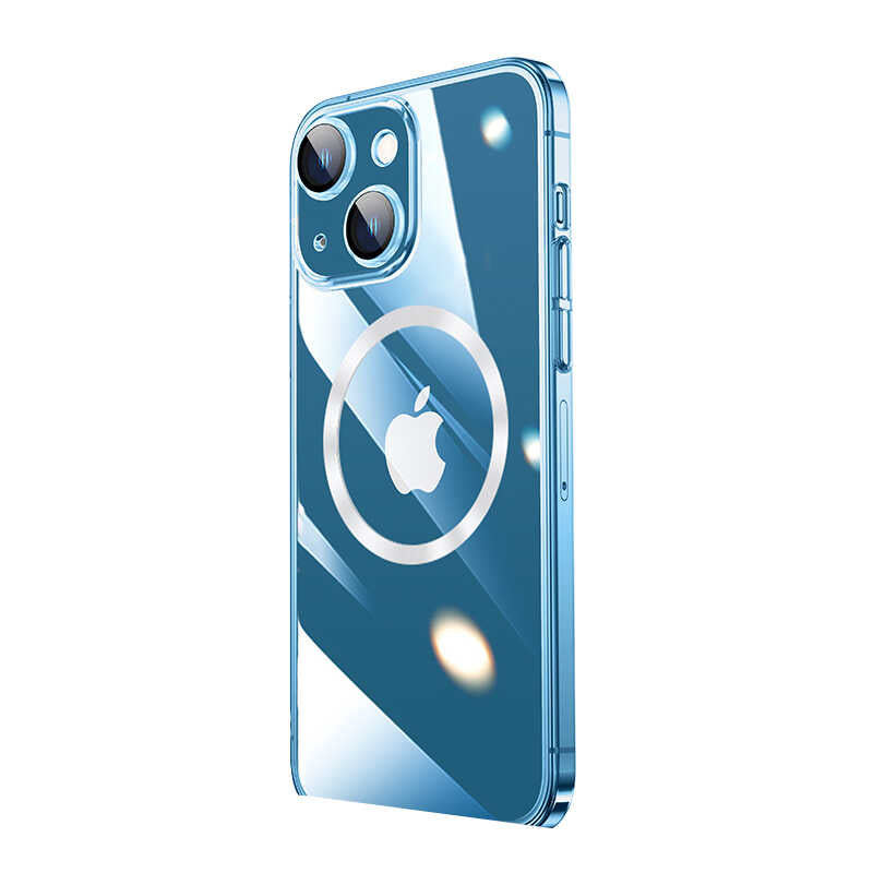 Apple iPhone 13 Kılıf Wireless Şarj Özellikli Sert PC Zore Riksos M-safe Kapak