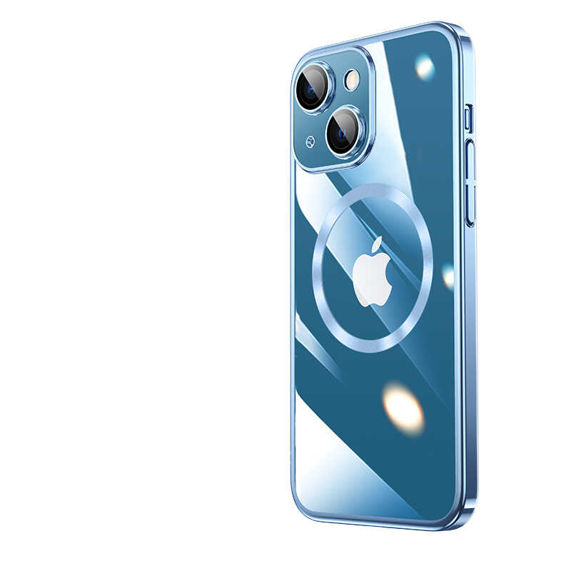 Apple iPhone 13 Kılıf Wireless Şarj Özellikli Sert PC Zore Riksos M-safe Kapak