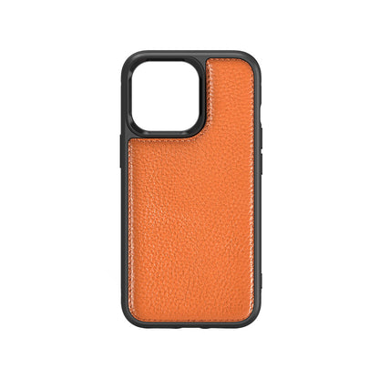 iPhone 13 Kılıf Wiwu Genuine Leather Plastic Calfskin Orjinal Deri Kapak