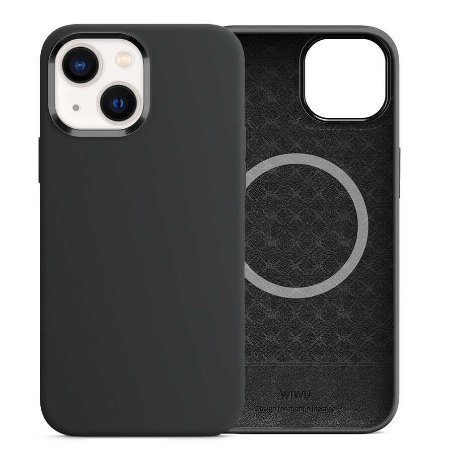 iPhone 13 Kılıf Wiwu M-safe Magnetic Silikon Kapak