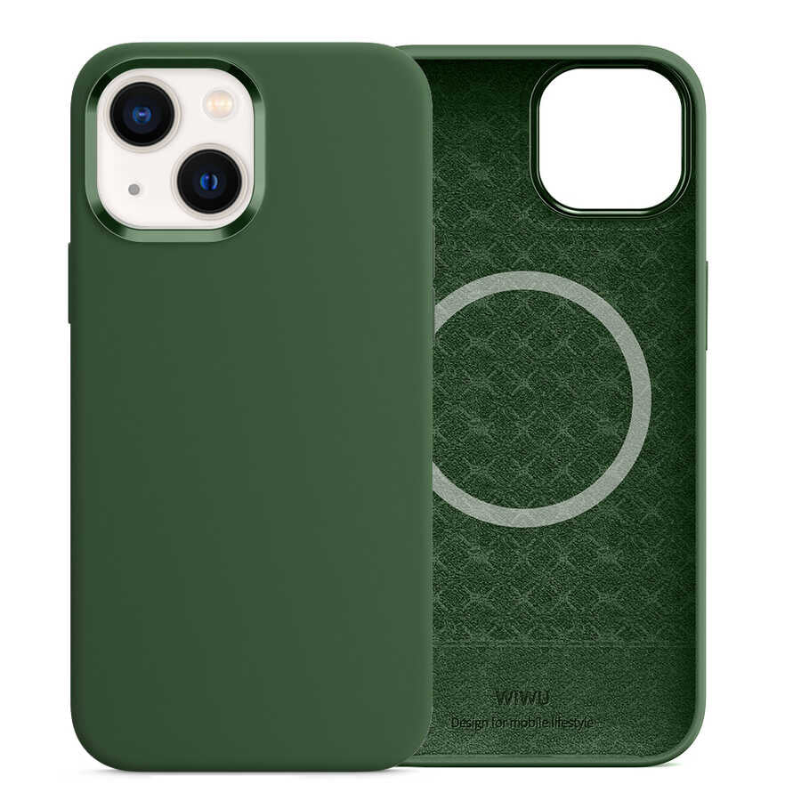iPhone 13 Kılıf Wiwu M-safe Magnetic Silikon Kapak