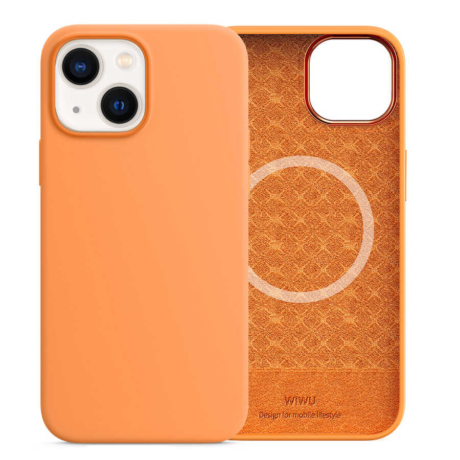 iPhone 13 Kılıf Wiwu M-safe Magnetic Silikon Kapak