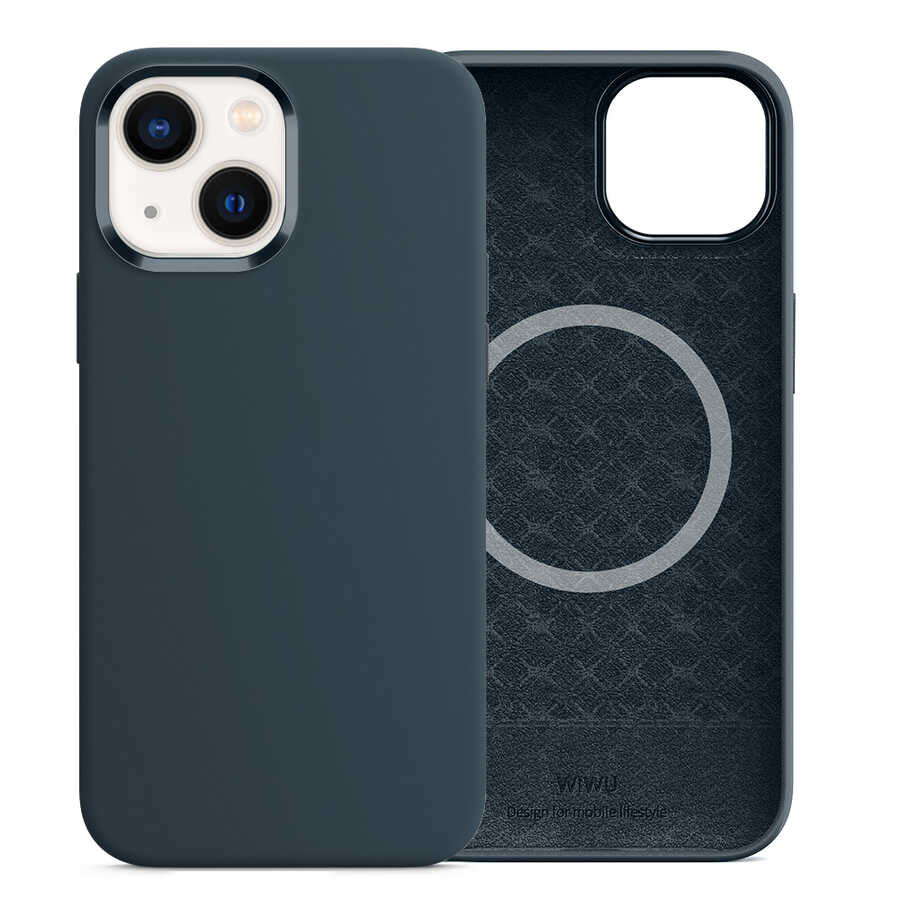 iPhone 13 Kılıf Wiwu M-safe Magnetic Silikon Kapak