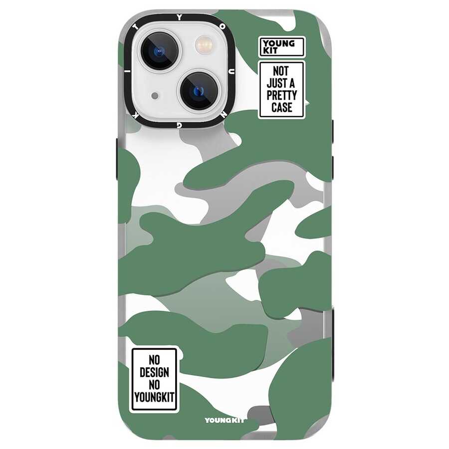 iPhone 13 Kılıf YoungKit Kamuflaj Serisi Kapak