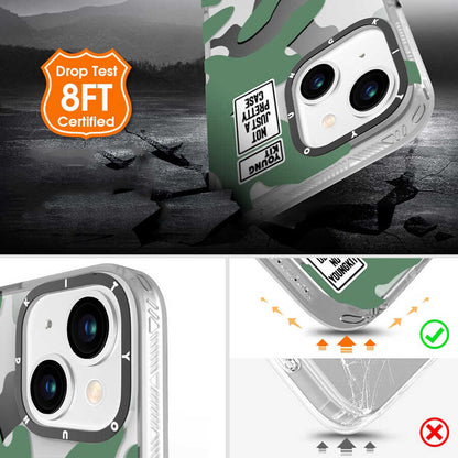 iPhone 13 Kılıf YoungKit Kamuflaj Serisi Kapak