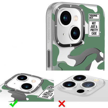 iPhone 13 Kılıf YoungKit Kamuflaj Serisi Kapak
