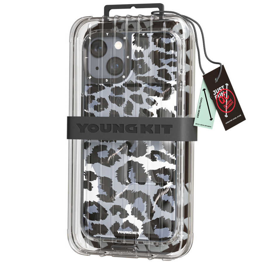 iPhone 13 Kılıf YoungKit Leopard Article Serisi Kapak