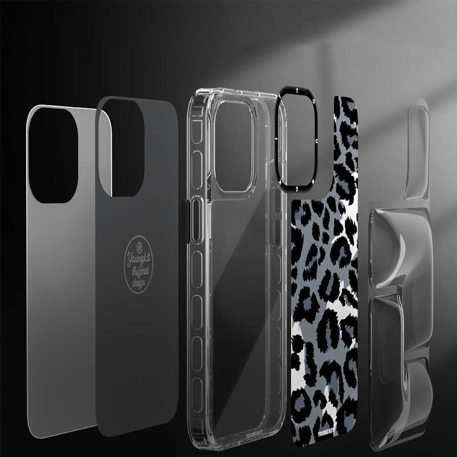 iPhone 13 Kılıf YoungKit Leopard Article Serisi Kapak