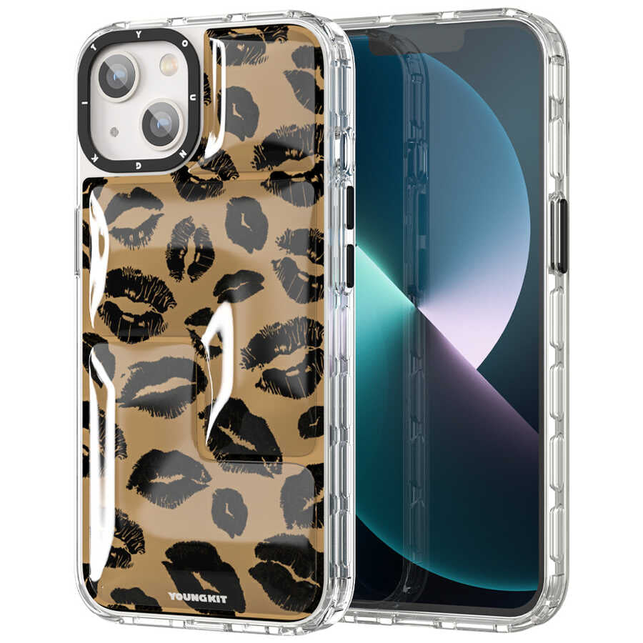 iPhone 13 Kılıf YoungKit Leopard Article Serisi Kapak