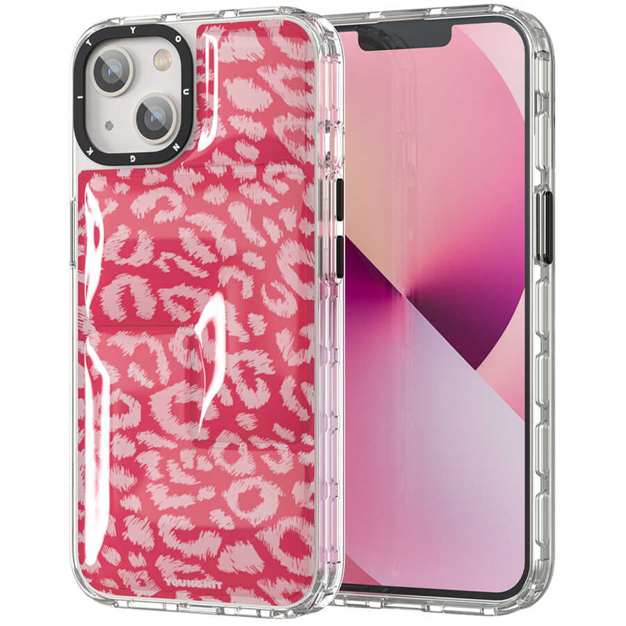 iPhone 13 Kılıf YoungKit Leopard Article Serisi Kapak