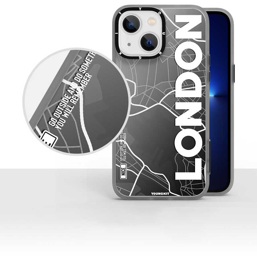iPhone 13 Kılıf YoungKit World Trip Serisi Kapak
