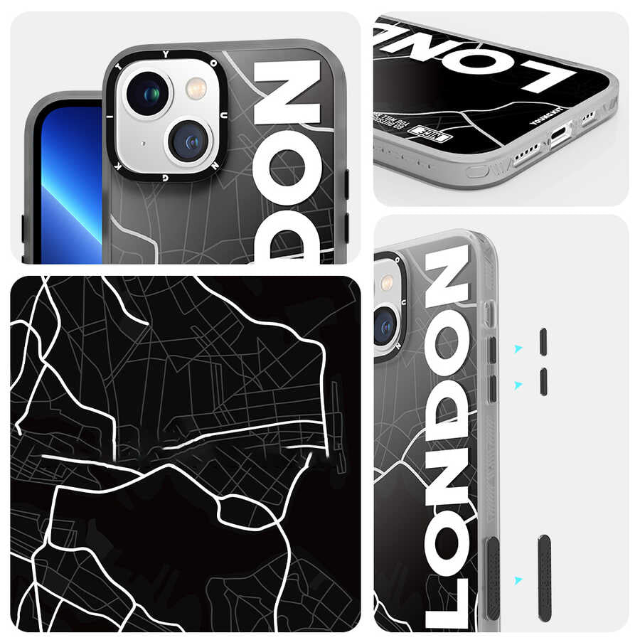 iPhone 13 Kılıf YoungKit World Trip Serisi Kapak
