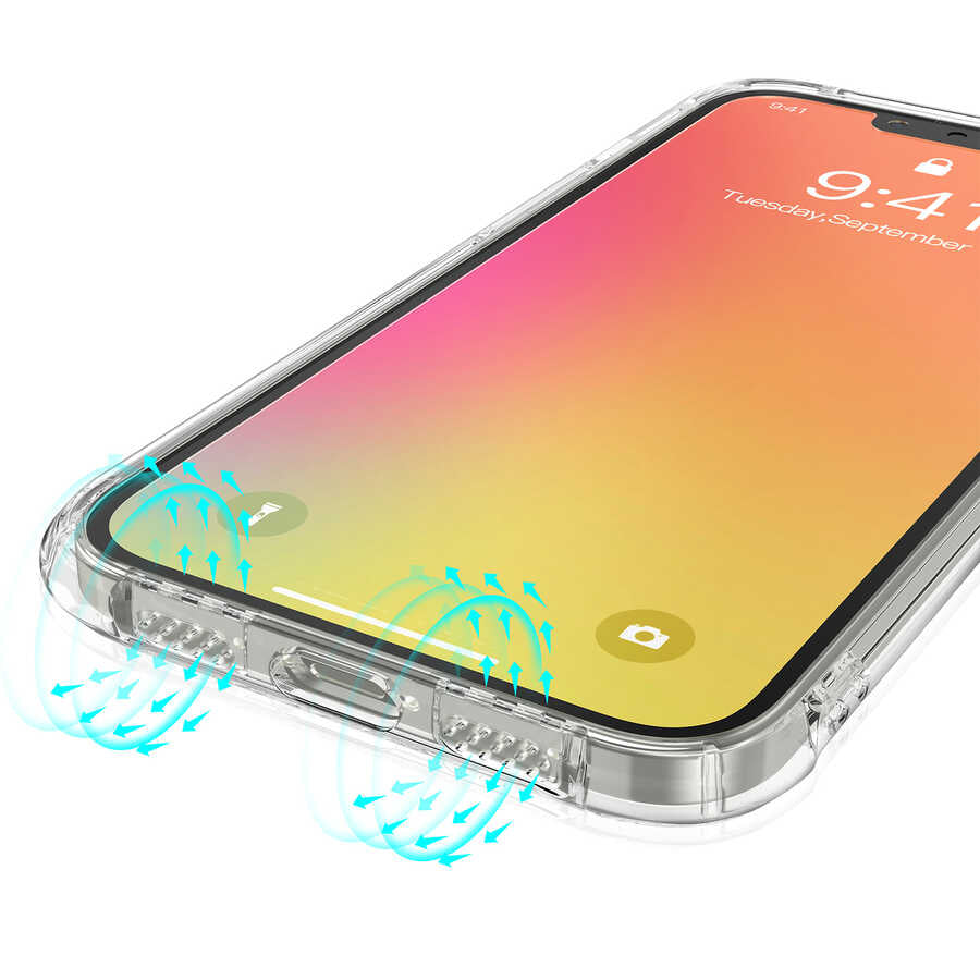 iPhone 13 Mini Kılıf Kajsa Transparent Kapak