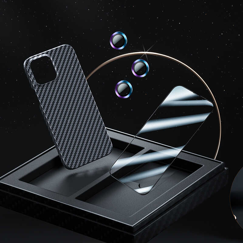 iPhone 13 Pro Kılıf Benks Aramid M-safe 3 in 1 Set