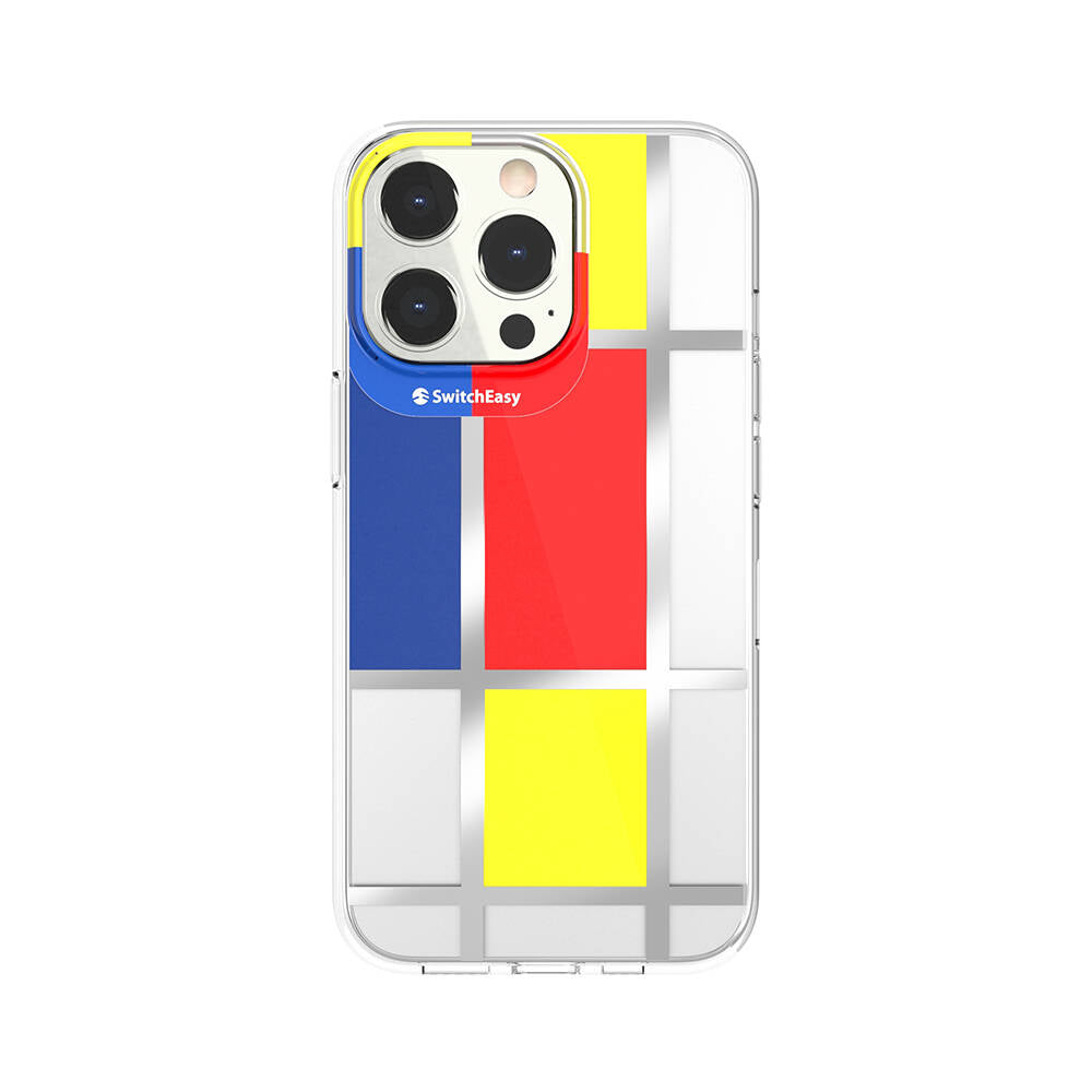 iPhone 13 Pro Kılıf Çift IMD Baskılı Lisanslı Switcheasy Artist Mondrian Kapak
