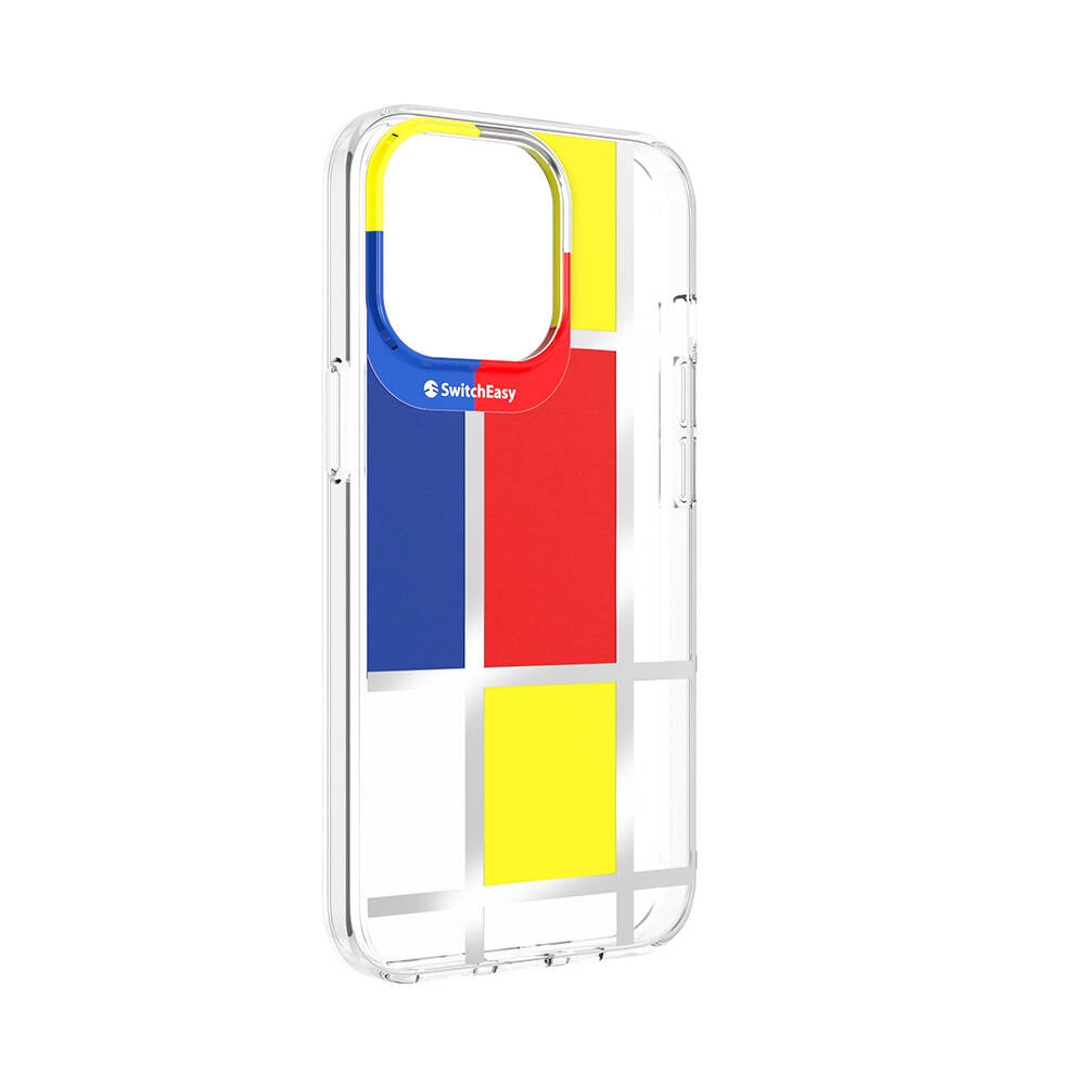 iPhone 13 Pro Kılıf Çift IMD Baskılı Lisanslı Switcheasy Artist Mondrian Kapak