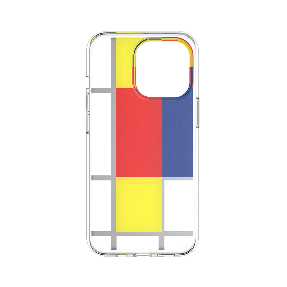 iPhone 13 Pro Kılıf Çift IMD Baskılı Lisanslı Switcheasy Artist Mondrian Kapak