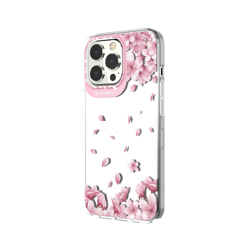 iPhone 13 Pro Kılıf Çift IMD Baskılı Lisanslı Switcheasy Artist Sakura Kapak