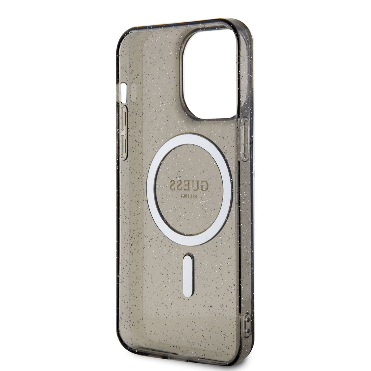 iPhone 13 Pro Kılıf GUESS M-safe Şarj Özellikli Glitter Kapak