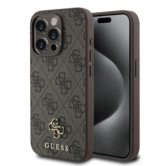 iPhone 13 Pro Kılıf Guess Orjinal Lisanslı M-safe Şarj Özellikli Small 4G Classic Kapak