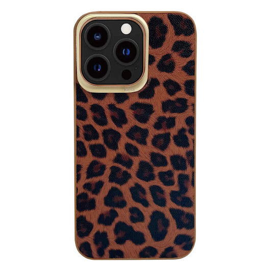 iPhone 13 Pro Kılıf Kajsa Glamorous Serisi Leopard Combo Kapak