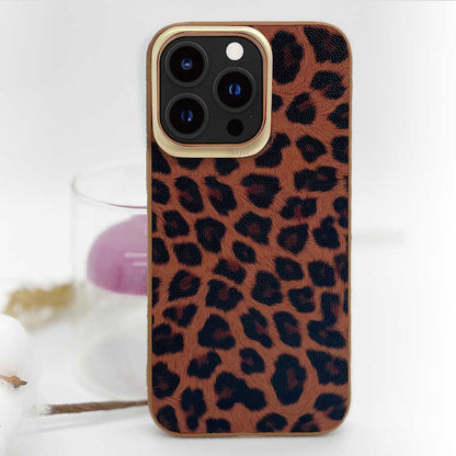 iPhone 13 Pro Kılıf Kajsa Glamorous Serisi Leopard Combo Kapak