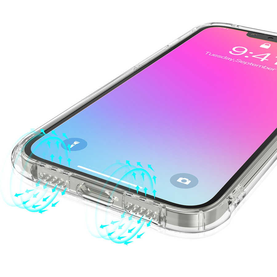 iPhone 13 Pro Kılıf Kajsa Transparent Kapak