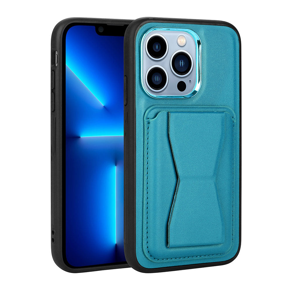 Apple iPhone 13 Pro Kılıf Kartlıklı Standlı Pu Deri Zore Memo Kapak