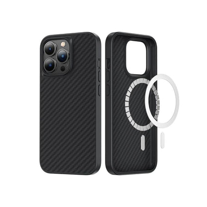 iPhone 13 Pro Kılıf M-safe Özellikli Karbon Fiber Benks Essential Kevlar Kapak