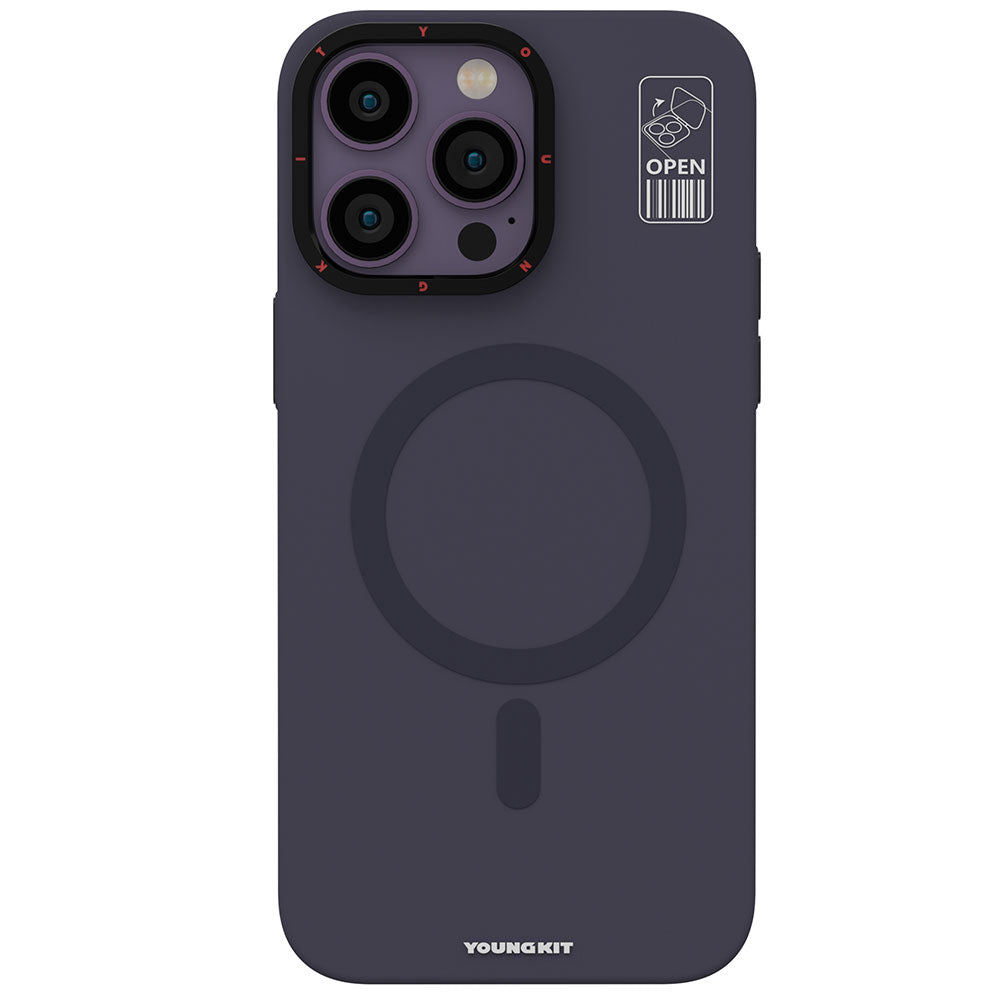 iPhone 13 Pro Kılıf M-safe Şarj Özellikli Standlı YoungKit Hermit Bracket Serisi Kapak